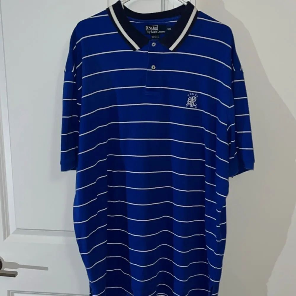 Vintage Duke Blue Devils Colors Soft RPC Ralph Lauren Polo Club Golf Shirt Tall
